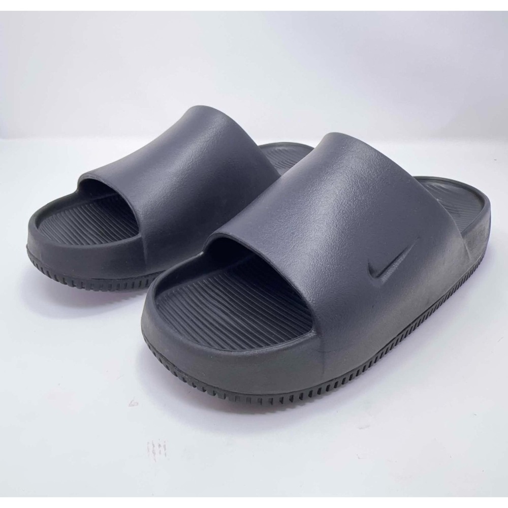 Nike Calm Slide Black Mens 8 Womens 9 Foam Sandals Slides FD4116-001 Comfort